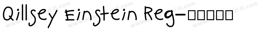 Qillsey Einstein Reg字体转换